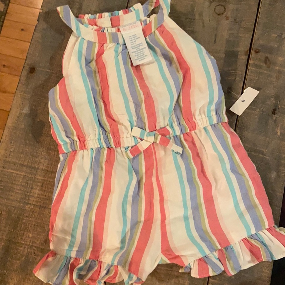 Striped romper
